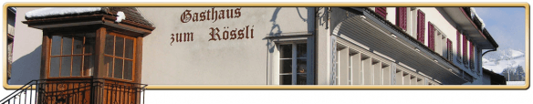Gasthaus Zum Rössli Header